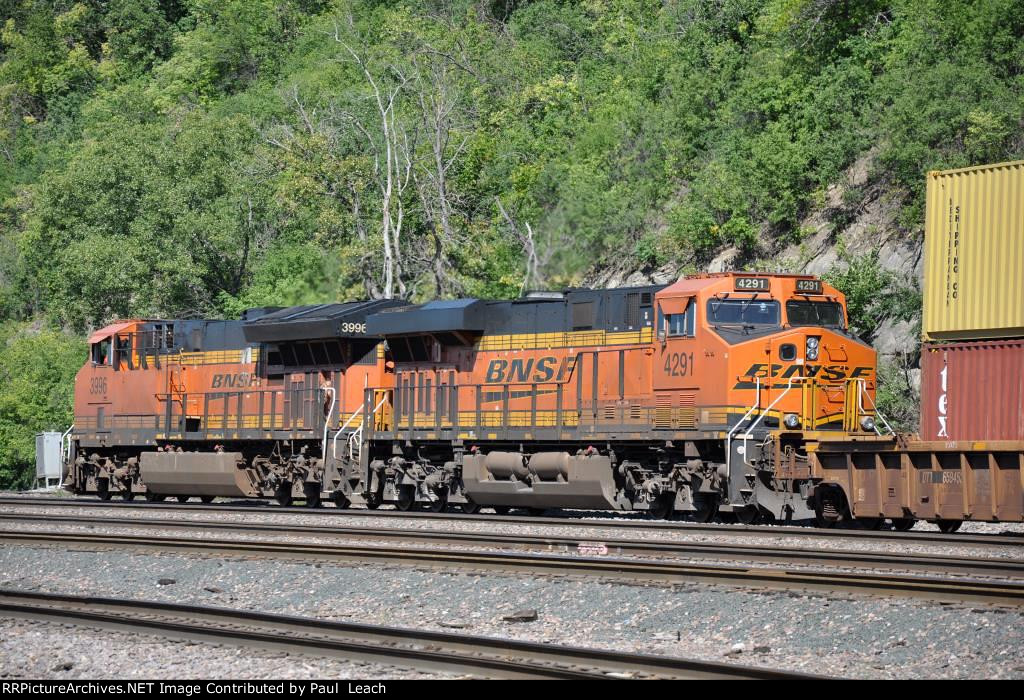 Westbound stack train